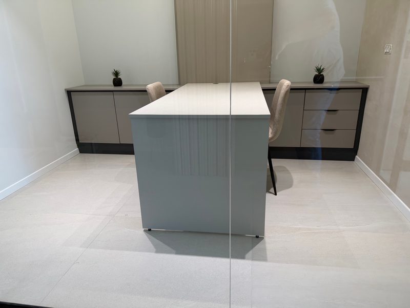 Desk, front view