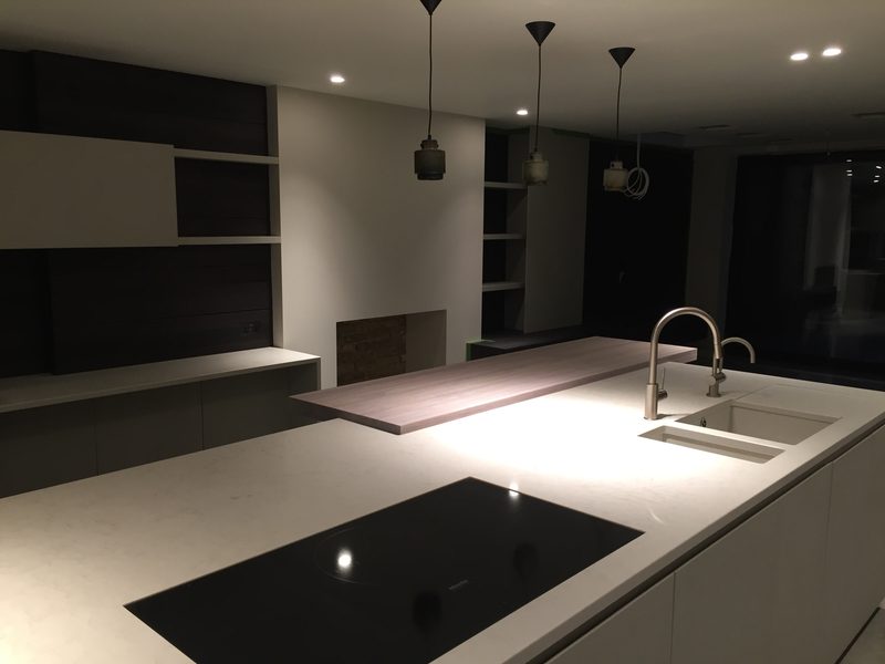 Kitchen island, closer view
