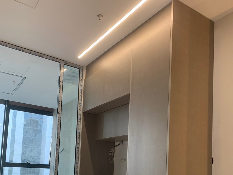 Kitchenette and tall cabinet